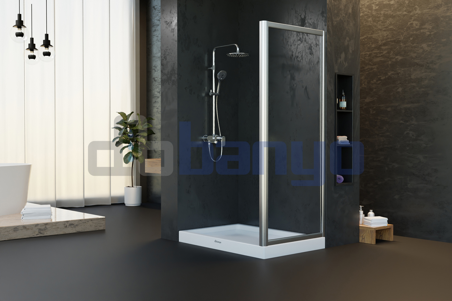 dbbanyo - 0-50 cm  İnci 5 Yan Panel Profilli