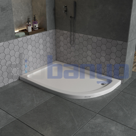 dbbanyo -  Sol Asimetrik H5 Flat Duş Teknesi