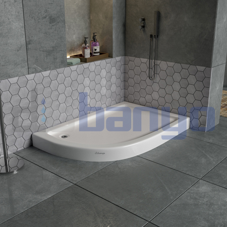 dbbanyo -  Sağ Asimetrik H11 Monoblok Duş Teknesi