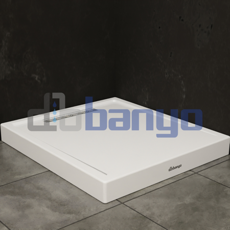 dbbanyo -  Dikdörtgen H11 Duş Kanallı Monoblok Duş Teknesi